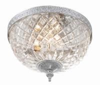Two Light Flush Mount by Crystorama - Radley Collection, Polished Chrome Finish - 117-10-CH