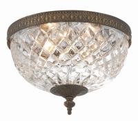 Two Light Flush Mount by Crystorama - Radley Collection, English Bronze Finish - 117-10-EB