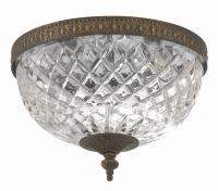 Two Light Flush Mount by Crystorama - Radley Collection, English Bronze Finish - 117-10-EB