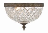 Two Light Flush Mount by Crystorama - Radley Collection, English Bronze Finish - 117-10-EB