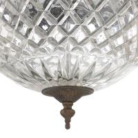 Three Light Flush Mount by Crystorama - Radley Collection, English Bronze Finish - 117-12-EB