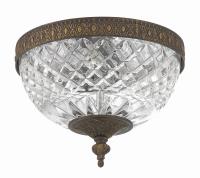 Two Light Flush Mount by Crystorama - Radley Collection, English Bronze Finish - 117-8-EB