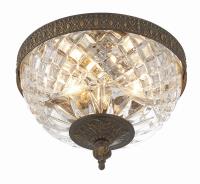 Two Light Flush Mount by Crystorama - Radley Collection, English Bronze Finish - 117-8-EB