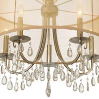 Five Light Chandelier by Crystorama - Hampton Collection, Antique Brass Finish - 5625-AB