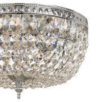 Three Light Flush Mount by Crystorama - Waltham Collection, Polished Chrome Finish - 712-CH-CL-MWP