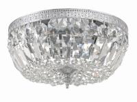 Three Light Flush Mount by Crystorama - Waltham Collection, Polished Chrome Finish - 712-CH-CL-MWP
