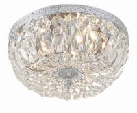 Three Light Flush Mount by Crystorama - Waltham Collection, Polished Chrome Finish - 712-CH-CL-MWP