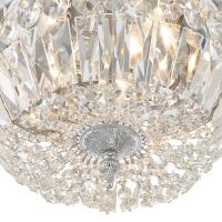 Three Light Flush Mount by Crystorama - Waltham Collection, Polished Chrome Finish - 712-CH-CL-MWP