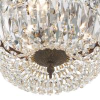 Three Light Flush Mount by Crystorama - Waltham Collection, English Bronze Finish - 714-EB-CL-MWP