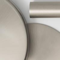 Three Light Flush Mount by Crystorama - Luxo Collection, Satin Nickel Finish - 9503-SN