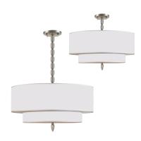 Five Light Chandelier by Crystorama - Luxo Collection, Satin Nickel Finish - 9507-SN