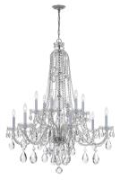 12 Light Chandelier by Crystorama - Traditional Crystal Collection, Polished Chrome Finish - 1112-CH-CL-MWP