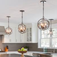 Three Light Mini Chandelier by Crystorama - Solaris Collection, English Bronze Finish - 9225-EB