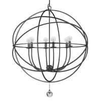 Six Light Chandelier by Crystorama - Solaris Collection, English Bronze Finish - 9226-EB