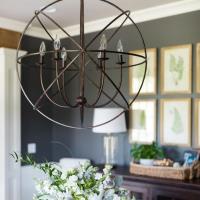 Six Light Chandelier by Crystorama - Solaris Collection, English Bronze Finish - 9226-EB