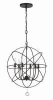 Six Light Chandelier by Crystorama - Solaris Collection, English Bronze Finish - 9226-EB