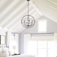 Six Light Chandelier by Crystorama - Solaris Collection, English Bronze Finish - 9228-EB