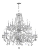 16 Light Chandelier by Crystorama - Traditional Crystal Collection, Polished Chrome Finish - 1139-CH-CL-MWP