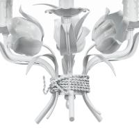 Three Light Mini Chandelier by Crystorama - Southport Collection, Wet White Finish - 4813-WW