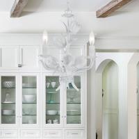 Three Light Mini Chandelier by Crystorama - Southport Collection, Wet White Finish - 4813-WW