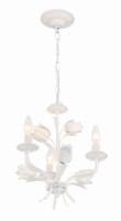 Three Light Mini Chandelier by Crystorama - Southport Collection, Wet White Finish - 4813-WW
