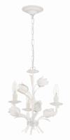 Three Light Mini Chandelier by Crystorama - Southport Collection, Wet White Finish - 4813-WW