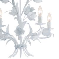 Five Light Chandelier by Crystorama - Southport Collection, Wet White Finish - 4815-WW
