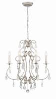 Six Light Chandelier by Crystorama - Ashton Collection, Olde Silver Finish - 5016-OS-CL-MWP
