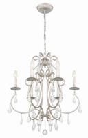 Six Light Chandelier by Crystorama - Ashton Collection, Olde Silver Finish - 5016-OS-CL-MWP