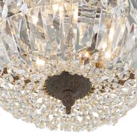 Three Light Flush Mount by Crystorama - Waltham Collection, English Bronze Finish - 712-EB-CL-MWP