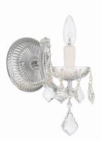 One Light Wall Sconce by Crystorama - Maria Theresa Collection, Polished Chrome Finish - 4471-CH-CL-MWP