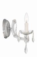 One Light Wall Sconce by Crystorama - Maria Theresa Collection, Polished Chrome Finish - 4471-CH-CL-MWP