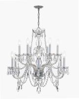12 Light Chandelier by Crystorama - Traditional Crystal Collection, Polished Chrome Finish - 1135-CH-CL-MWP