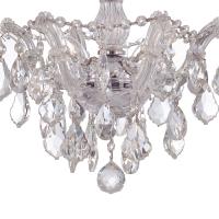 Three Light Semi Flush Mount by Crystorama - Maria Theresa Collection, Polished Chrome Finish - 4430-CH-CL-MWP