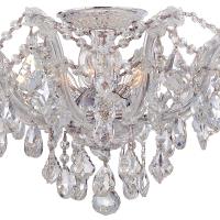 Five Light Semi Flush Mount by Crystorama - Maria Theresa Collection, Polished Chrome Finish - 4437-CH-CL-MWP