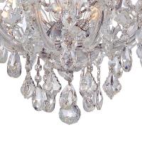 Five Light Semi Flush Mount by Crystorama - Maria Theresa Collection, Polished Chrome Finish - 4437-CH-CL-MWP