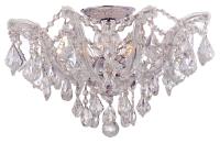Five Light Semi Flush Mount by Crystorama - Maria Theresa Collection, Polished Chrome Finish - 4437-CH-CL-S