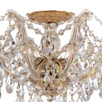 Five Light Semi Flush Mount by Crystorama - Maria Theresa Collection, Gold Finish - 4437-GD-CL-MWP