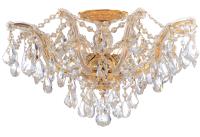 Five Light Semi Flush Mount by Crystorama - Maria Theresa Collection, Gold Finish - 4437-GD-CL-S