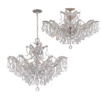 Six Light Chandelier by Crystorama - Maria Theresa Collection, Polished Chrome Finish - 4439-CH-CL-MWP