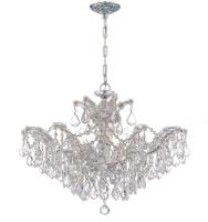 Six Light Chandelier by Crystorama - Maria Theresa Collection, Polished Chrome Finish - 4439-CH-CL-MWP