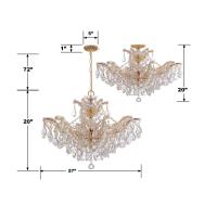 Six Light Chandelier by Crystorama - Maria Theresa Collection, Gold Finish - 4439-GD-CL-MWP