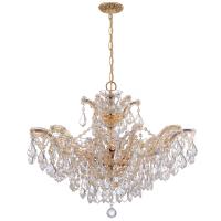 Six Light Chandelier by Crystorama - Maria Theresa Collection, Gold Finish - 4439-GD-CL-S