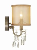 One Light Wall Sconce by Crystorama - Hampton Collection, Antique Brass Finish - 5621-AB