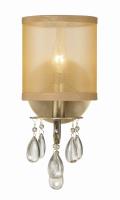 One Light Wall Sconce by Crystorama - Hampton Collection, Antique Brass Finish - 5621-AB