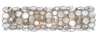 Four Light Bathroom Vanity by Crystorama - Palla Collection, Antique Silver Finish - 526-SA