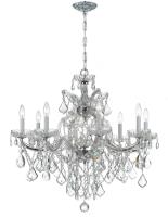Nine Light Chandelier by Crystorama - Maria Theresa Collection, Polished Chrome Finish - 4409-CH-CL-MWP