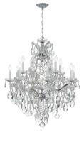 13 Light Chandelier by Crystorama - Maria Theresa Collection, Polished Chrome Finish - 4413-CH-CL-S