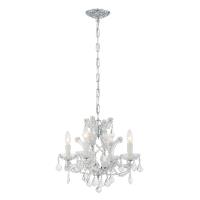 Four Light Mini Chandelier by Crystorama - Maria Theresa Collection, Polished Chrome Finish - 4474-CH-CL-MWP
