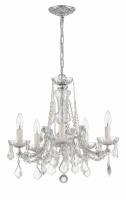 Five Light Mini Chandelier by Crystorama - Maria Theresa Collection, Polished Chrome Finish - 4476-CH-CL-MWP